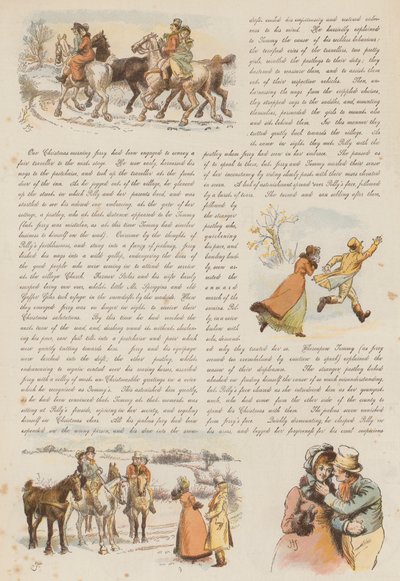 2人の陽気なポストボーイ（クロモリト）の愛と嫉妬 作： Hugh Thomson